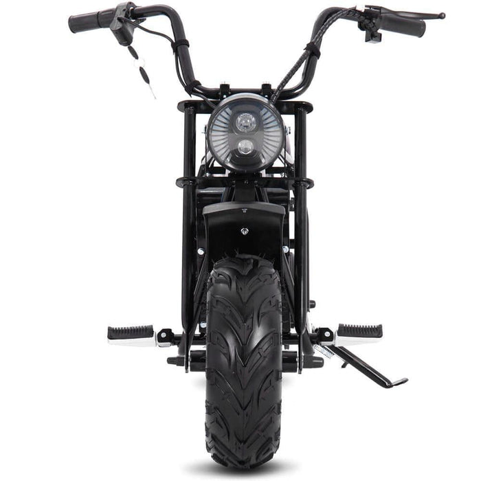 MotoTec 48v 1000w Electric Powered Mini Bike Black - Lithium Powersports