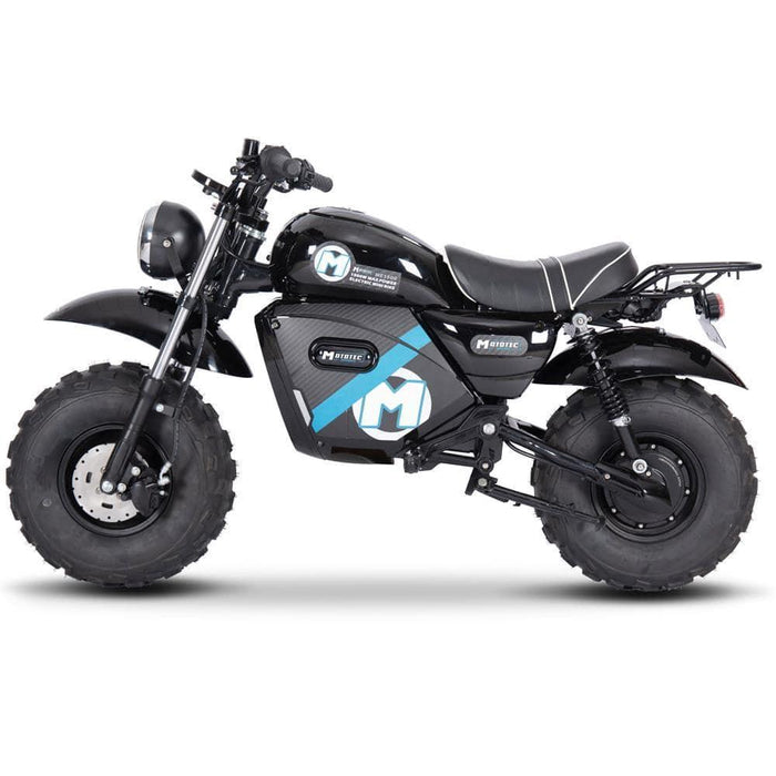 MotoTec 60v 1500w Electric Powered Mini Bike Lithium Black - Lithium Powersports