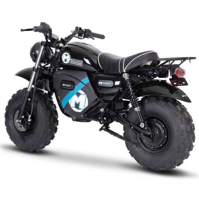 MotoTec 60v 1500w Electric Powered Mini Bike Lithium Black - Lithium Powersports
