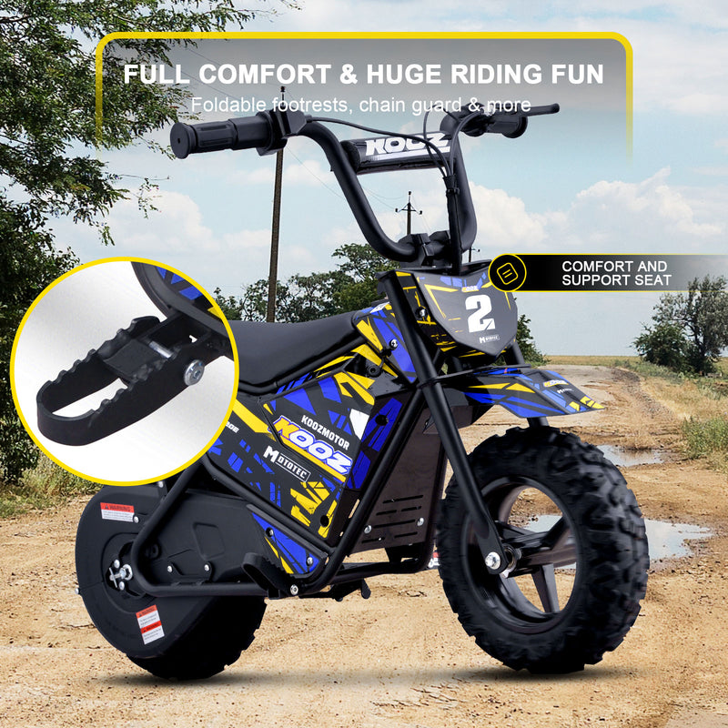 MotoTec 24v 250w (HP120E) Electric Powered Mini Bike