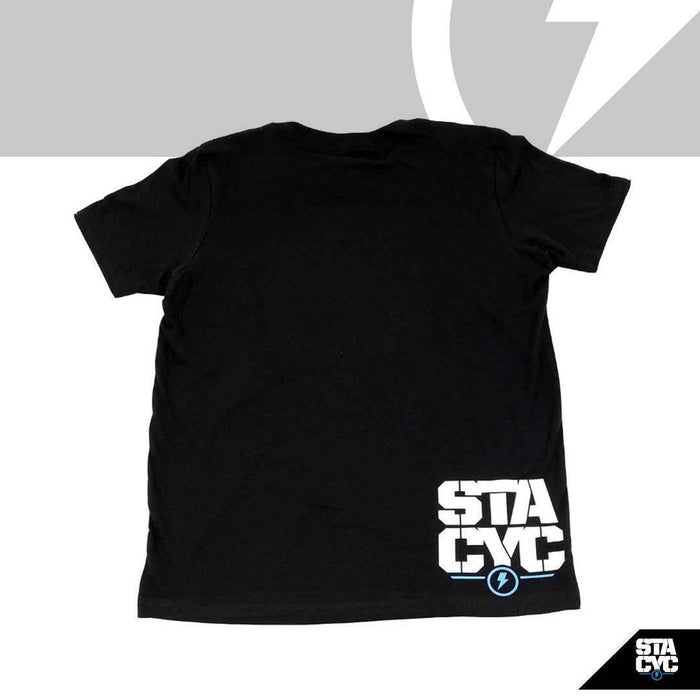 Stacyc Kids Bolt Logo Tee - BLACK - Lithium Powersports