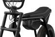 Studio image showing the removable battery and seat on the SUPER73-ZX in Obsidian. @color_obsidian