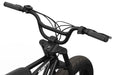 Studio image showing the handlebars and branded stem cap on the SUPER73-ZX in Obsidian. @color_obsidian