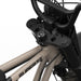 Detail image of the rear GRZLY tire on the SUPER73-Z Adventure Core ebike in Sandstorm. @color_sandstorm