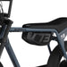 Detail image showing the removable battery on the SUPER73-ZX ebike in Panthro Blue. @color_panthro blue