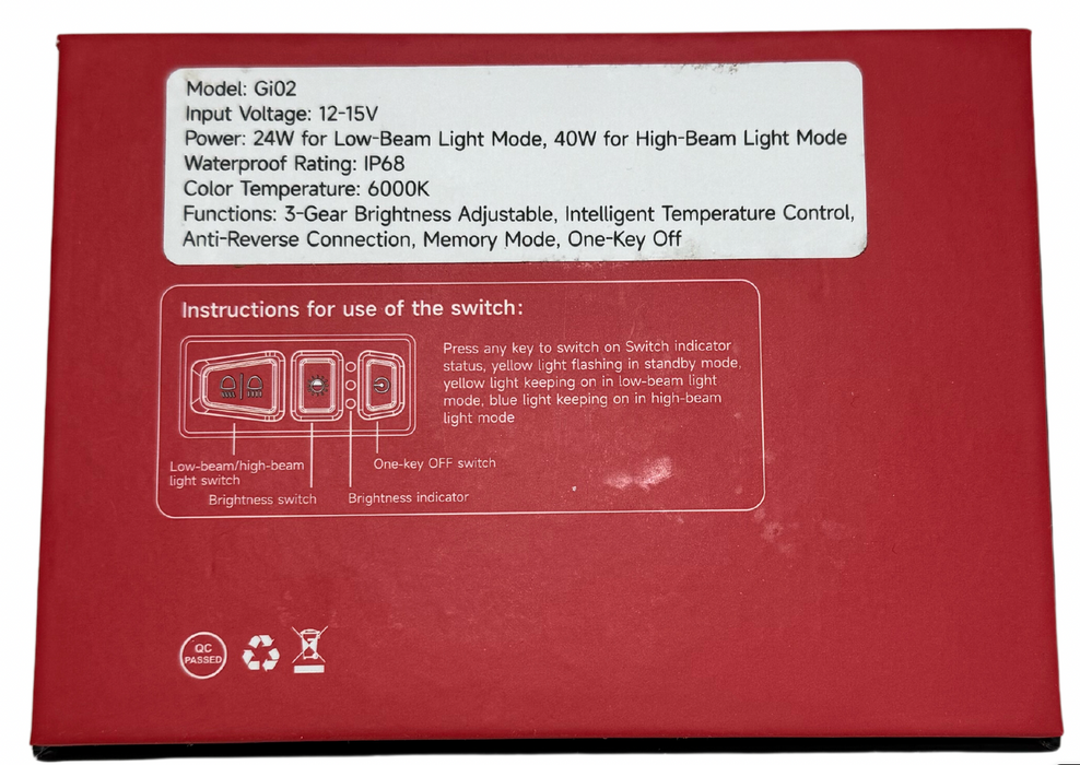VTB Gigigo Gi02 Headlight Light Bee - Talaria MX3 - ERide Pro SS - 79 Bike