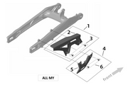 Surron Ultra Bee CHAIN GURARD OEM parts diagram