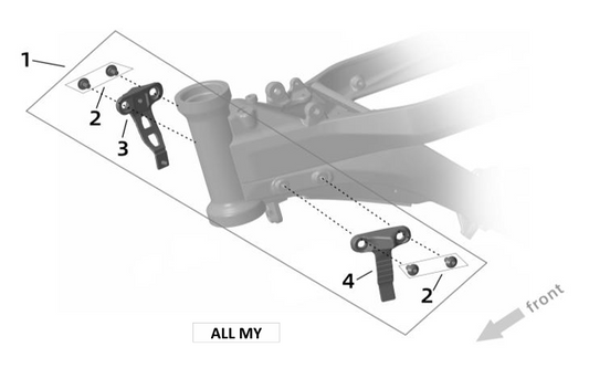 Surron Ultra Bee STEERING BLOCK OEM parts diagram