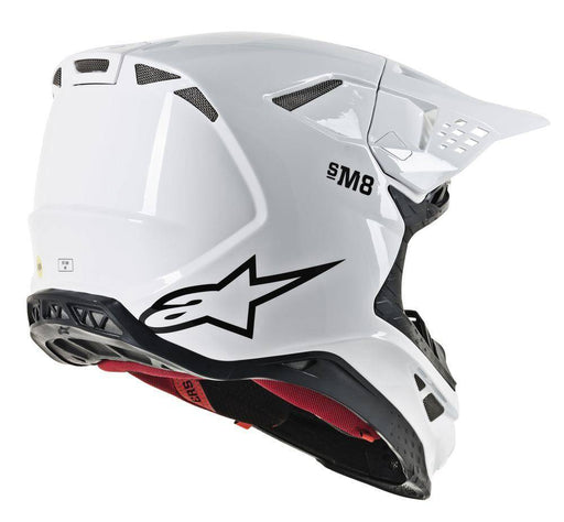 Alpinestars S.tech S-m8 Helmet Glossy Black - Lithium Powersports