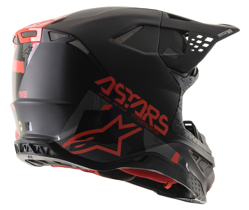 Alpinestars S.Tech S-M8 Echo Helmet Black/yellow Fluo/m&g