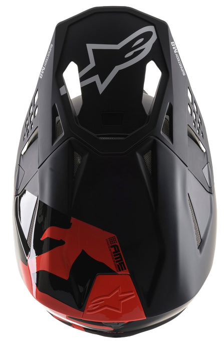 Alpinestars S.Tech S-M8 Echo Helmet Black/yellow Fluo/m&g