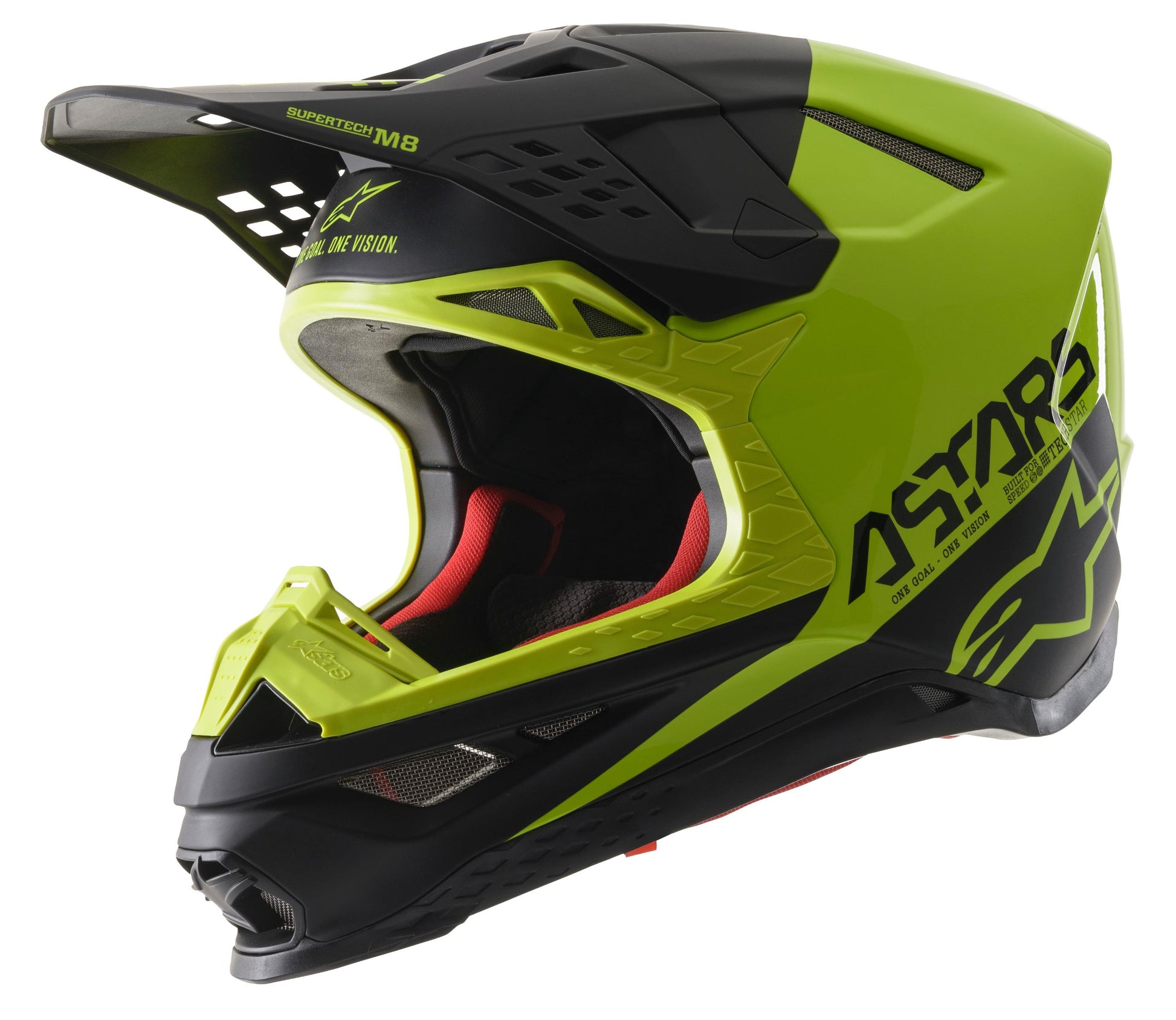 Alpinestars S.Tech S-M8 Echo Helmet Black/yellow Fluo/m&g Xs