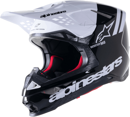 Alpinestars S-M8 Radium 2 Helmet Bright Red/White - Lithium Powersports