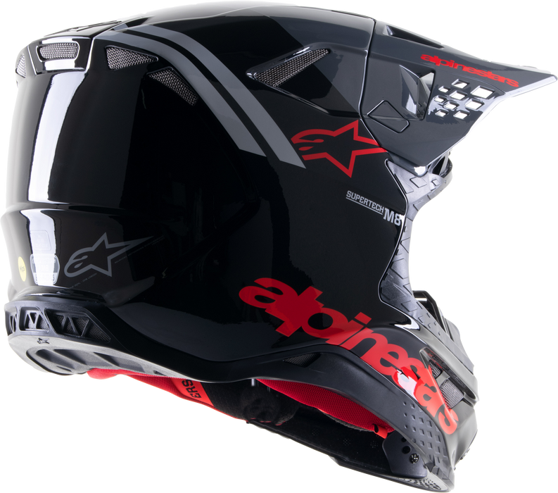 Alpinestars S-M8 Radium 2 Helmet Bright Red/White