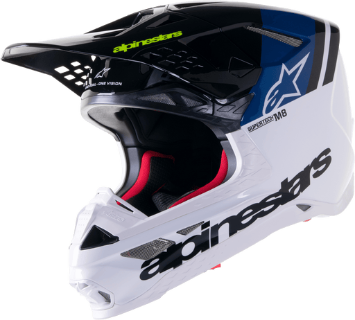 Alpinestars S-M8 Radium 2 Helmet Bright Red/White - Lithium Powersports