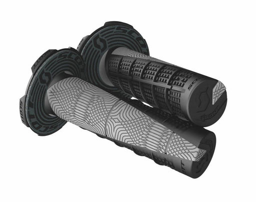 Deuce Mx Grips (grey/blue) - Lithium Powersports