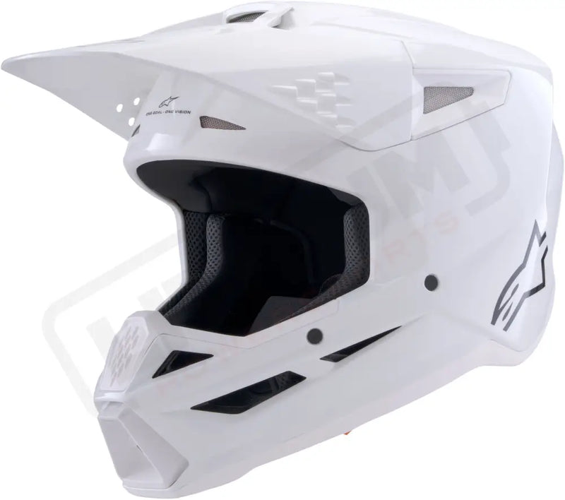 Alpinestars SM3 Solid Helmet White Glossy