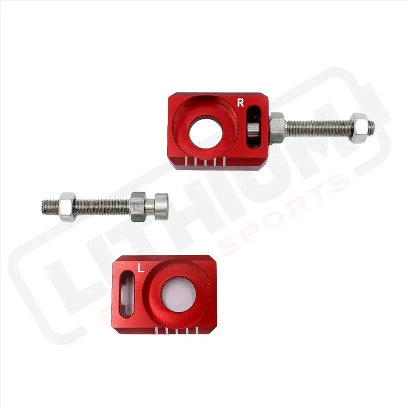 Aluminum Axle Blocks | Surron LBX | Talaria Sting | E Ride Pro - Red - Axle Block