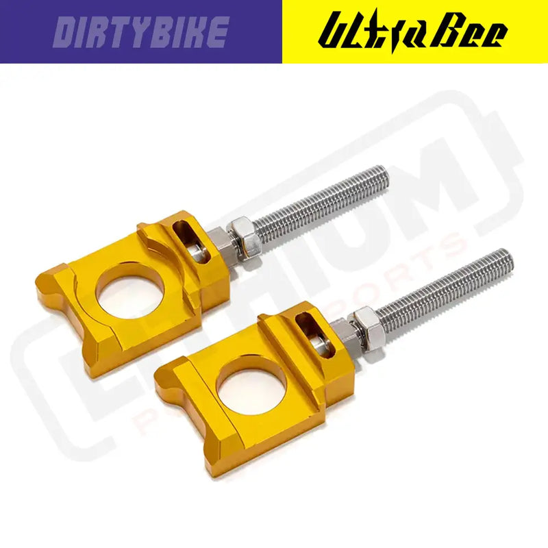 Aluminum Axle Blocks | Surron Ultra Bee Gold Axle Block