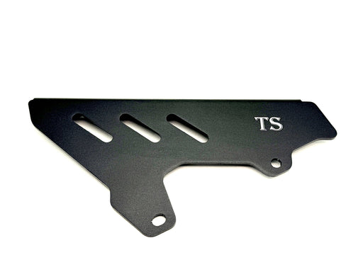Titanium Surron Aluminum Chain Guard Surron LBX and Segway Black Aluminum Chain Guard LBX