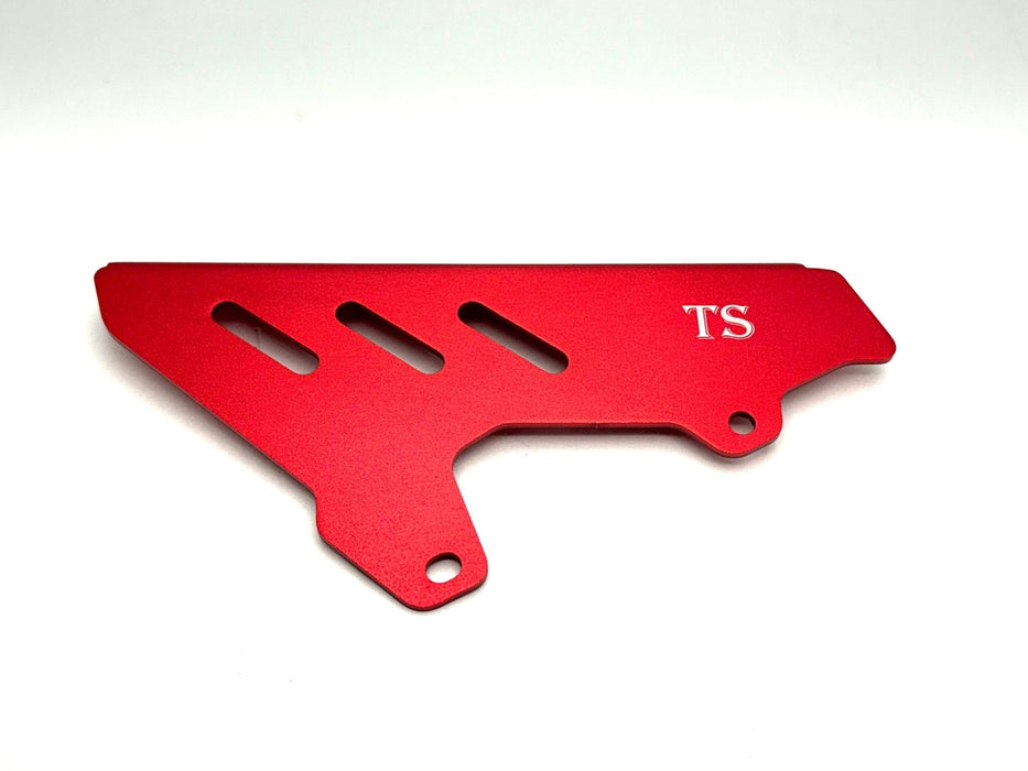 Titanium Surron Aluminum Chain Guard Surron LBX and Segway Red Aluminum Chain Guard LBX