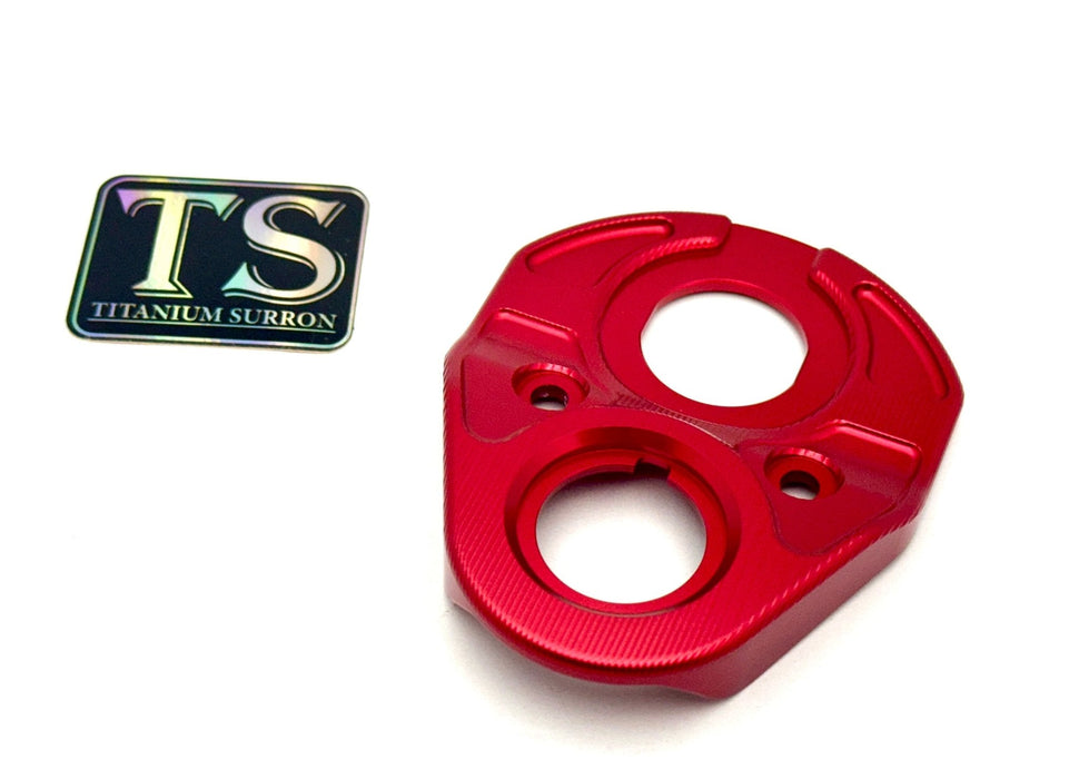 Titanium Surron Aluminum Key Cover/ USB Plate for E-Ride Pro Red Aluminum Ignition Cover