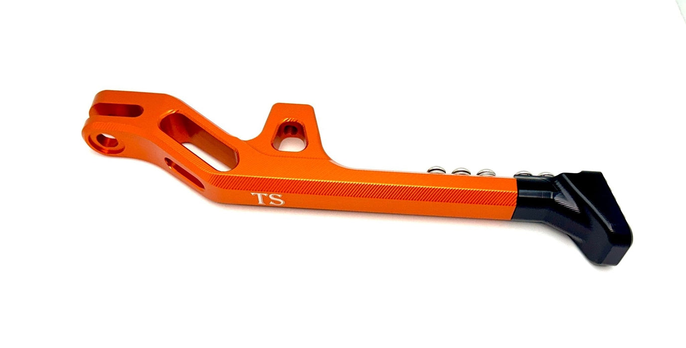 Titanium Surron Aluminum Kickstand for E-Moto Burnt Orange / Black Foot E-Moto Kickstand