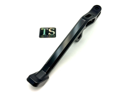 Titanium Surron Aluminum Kickstand for E-Moto Black / Black Foot E-Moto Kickstand