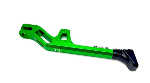 Titanium Surron Aluminum Kickstand for E-Moto Green / Black Foot E-Moto Kickstand