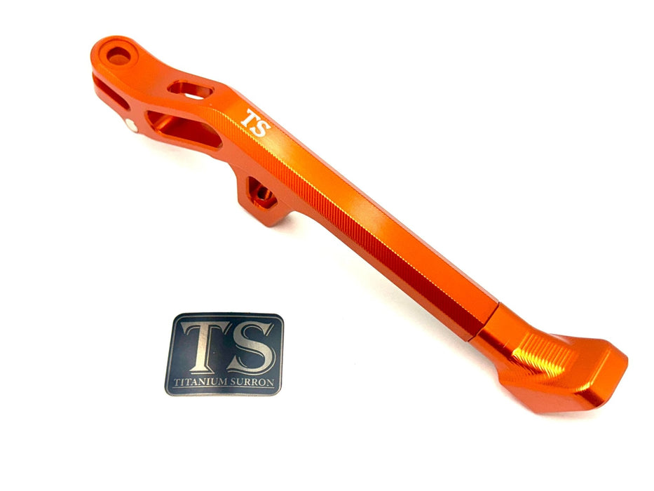 Titanium Surron Aluminum Kickstand for E-Moto Burnt Orange / Anodized Foot (Same Color) E-Moto Kickstand
