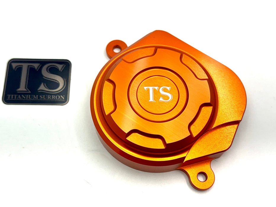 Titanium Surron Aluminum Motor Cover for Surron E-ride Pro and Segway Orange / Surron LBX - Segway X-260 - E-Ride Pro