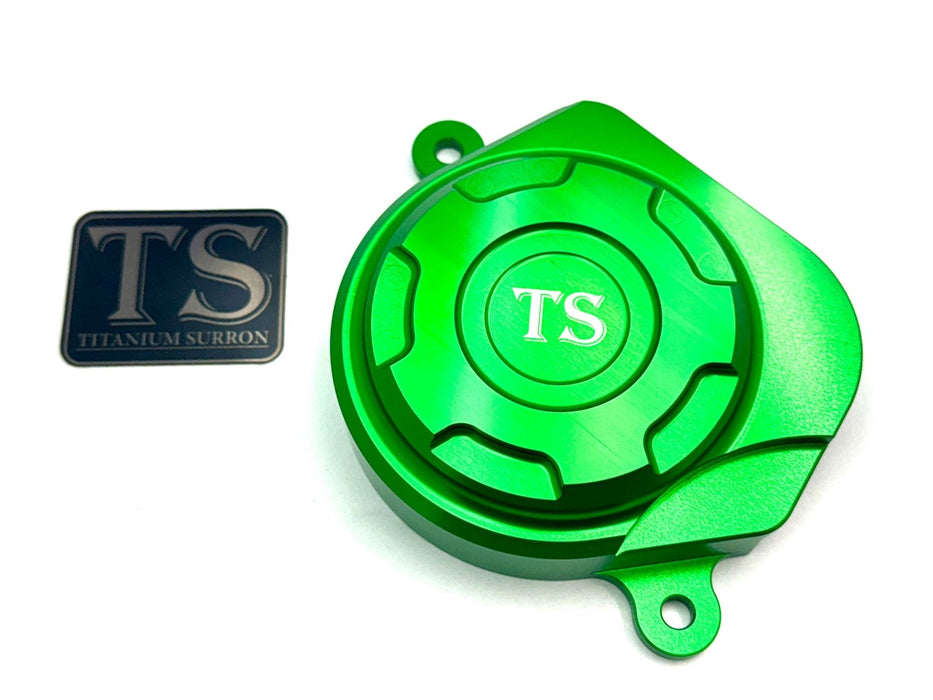 Titanium Surron Aluminum Motor Cover for Surron E-ride Pro and Segway Green / Surron LBX - Segway X-260 - E-Ride Pro SS