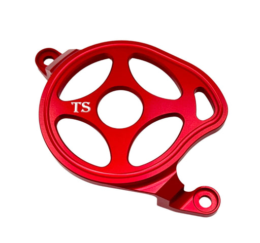 Titanium Surron Aluminum Motor Cover (Open Style) for Surron E-ride Pro and Segway Red / Surron LBX and Segway Surron