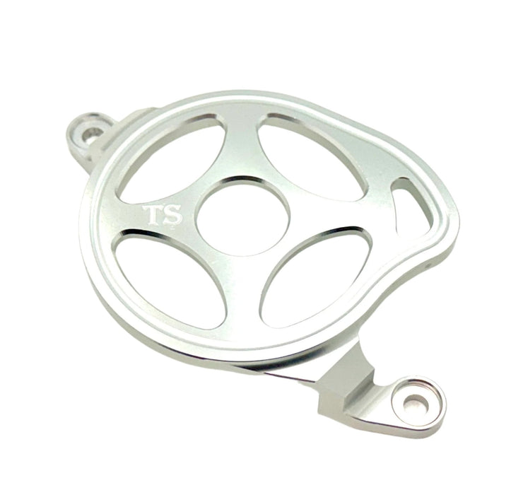 Titanium Surron Aluminum Motor Cover (Open Style) for Surron E-ride Pro and Segway Silver / Surron LBX and Segway