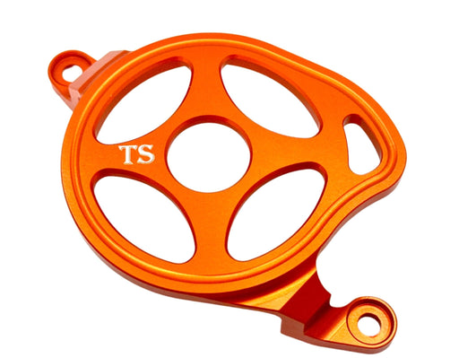 Titanium Surron Aluminum Motor Cover (Open Style) for Surron E-ride Pro and Segway Orange / Surron LBX and Segway