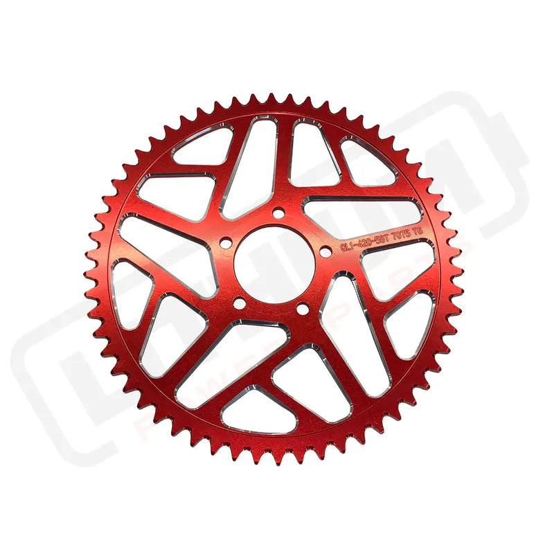 Aluminum Rear Sprocket | Surron LBX | Talaria Sting MX3 / MX4 | E Ride Pro | Rawrr Mantis X - Red 60T - Sprocket