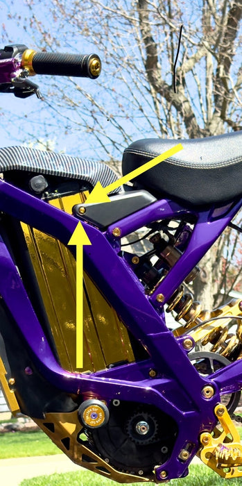 Titanium Surron Titanium Bolts for Side-Plastics (Lock for Battery Lid) Surron Segway E-Ride Pro Battery Lid Lock