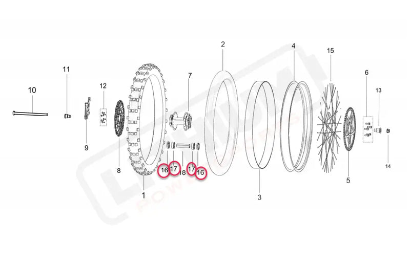 Bearing Kit | Rear Wheel | Talaria MX5 Bearings