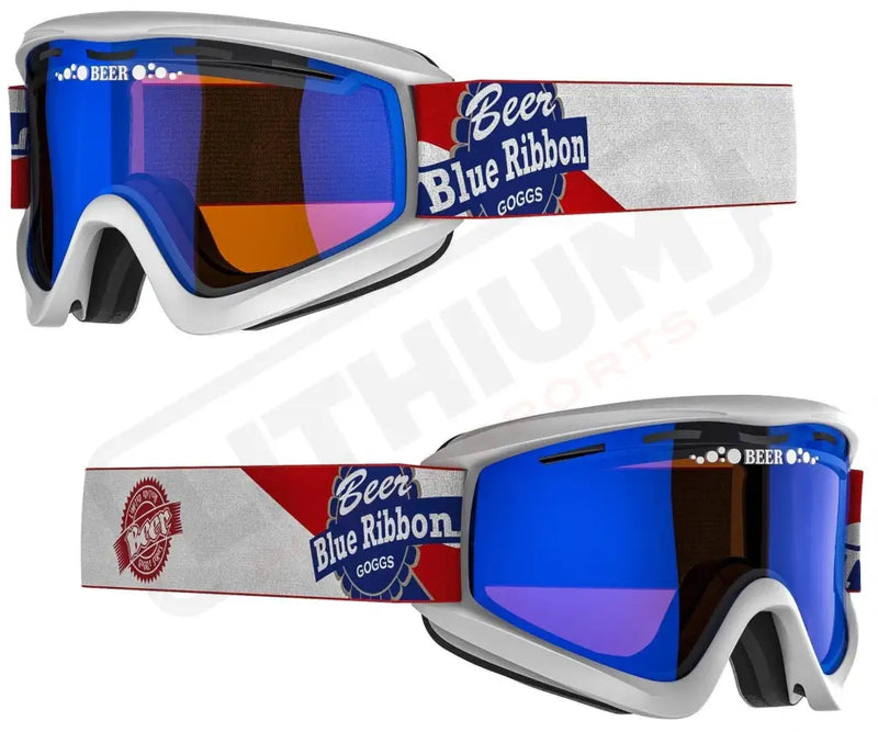 Beer Optics Cold PBRB Goggle Blue Mirror - Lithium Powersports