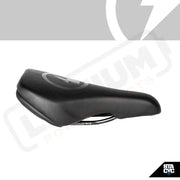 BOLT LOGO SADDLE - BLACK - Lithium Powersports