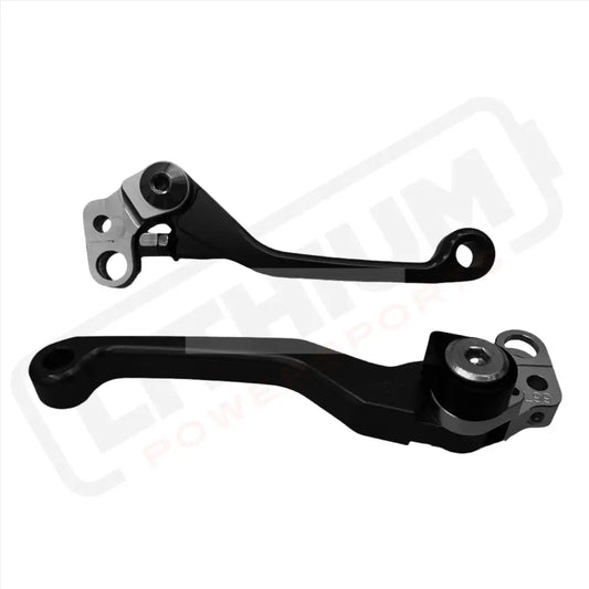 Break-Away Folding Aluminum Brake Lever Set | Surron LBX | Talaria Sting Black Levers
