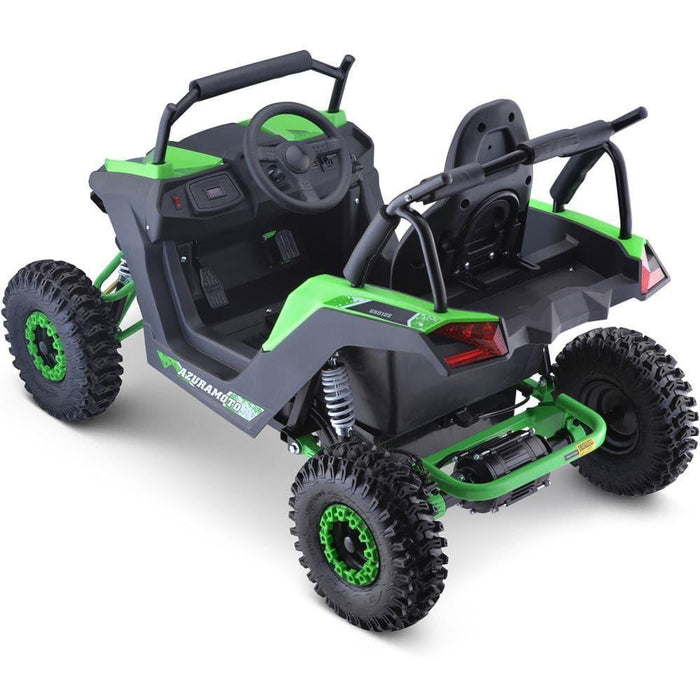 MotoTec Raider Kids UTV 48v 1200w Full Suspension Green.