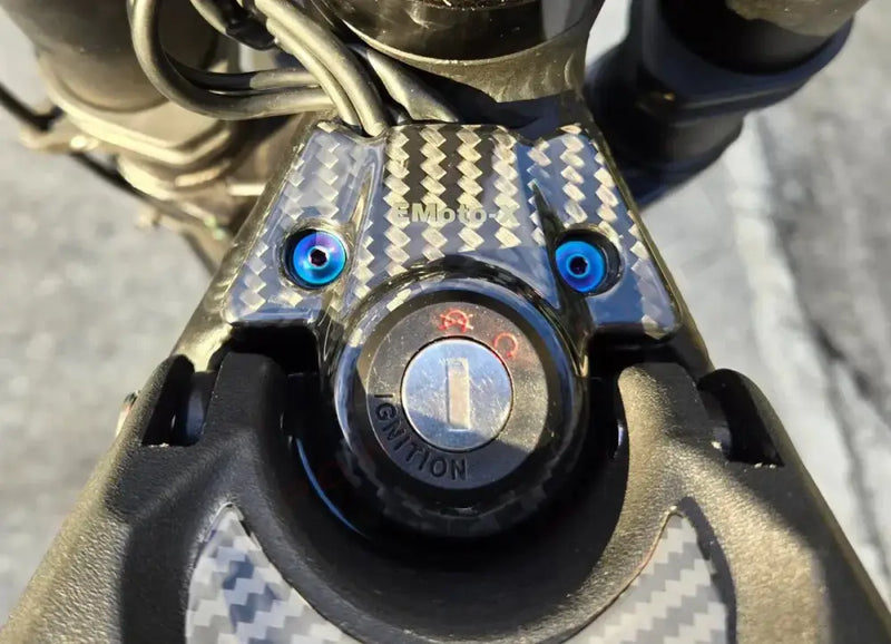 Carbon Fiber (Real) Ignition Switch Cover Plate for Talaria Sting MX5/ MX4/ MX3 CF Ignition Cover