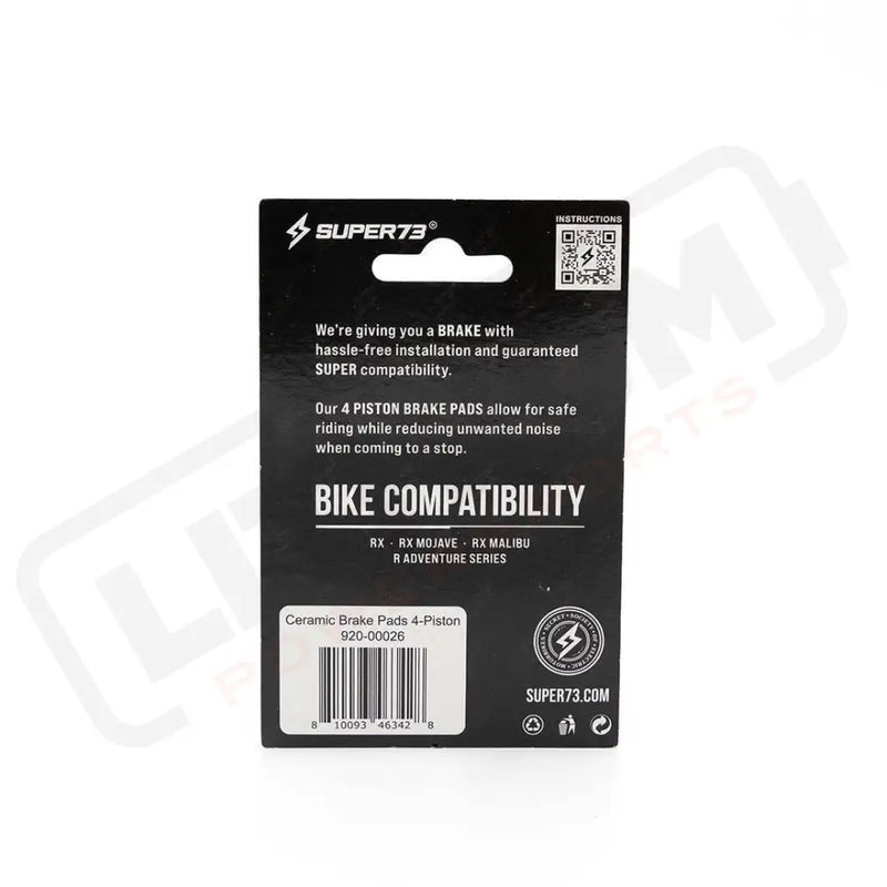 Ceramic Brake Pads 4 - Piston - Lithium Powersports