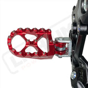 CNC Aluminum Foot Pegs | Talaria MX/ | X3 (XXX) | LBX | E Ride Pro - Footpegs