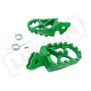 CNC Aluminum Foot Pegs | Talaria MX/ | X3 (XXX) | LBX | E Ride Pro - Green - Footpegs