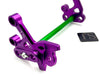 Titanium Surron Custom CNC Aluminum Footpeg Bracket Assembly Surron Green / Purple Footpeg bracket assembly LBX