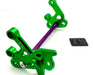 Titanium Surron Custom CNC Aluminum Footpeg Bracket Assembly Surron Purple / Green Footpeg bracket assembly LBX