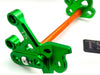 Titanium Surron Custom CNC Aluminum Footpeg Bracket Assembly Surron Burnt Orange / Green Footpeg bracket assembly LBX