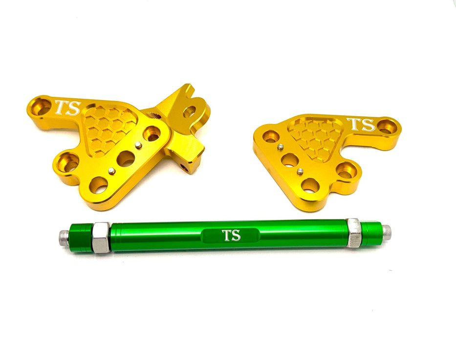 Titanium Surron Custom CNC Aluminum Footpeg Bracket Assembly Talaria MX3, MX4, MX5